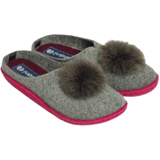 Жіночі кімнатні фетрові капці Inblu P2-6X, сірі