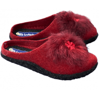 Тапочки паркетні жіночі повстяні INBLU P2-6X червоні