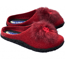 Тапочки паркетні жіночі повстяні INBLU P2-6X червоні