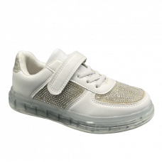 Кросівки білі зі стразами розміри 31-36 TM Jon Golf 