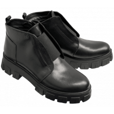 Черевики жіночі чорні шкіряні демі Maxus 2101