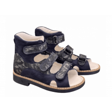 Ортопедичне взуття, дитячі босоніжки Ортобі 005-2b сині р.20-37