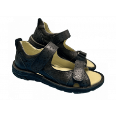 Ортопедичні босоніжки спорт Здрава обувка 112 black glitter